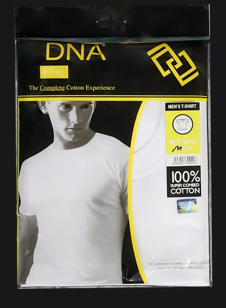 Plain White Round Neck Underwear T-Shirt for Men