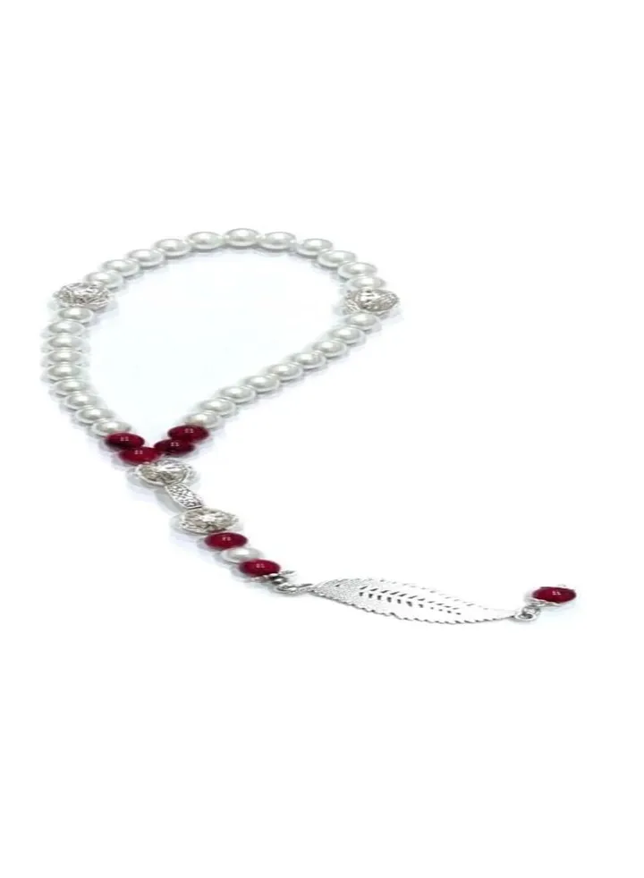 Handmed Rosary Beads 33 Lolly Beads with Alabaster Gauge 6 Plated Metal Dividers