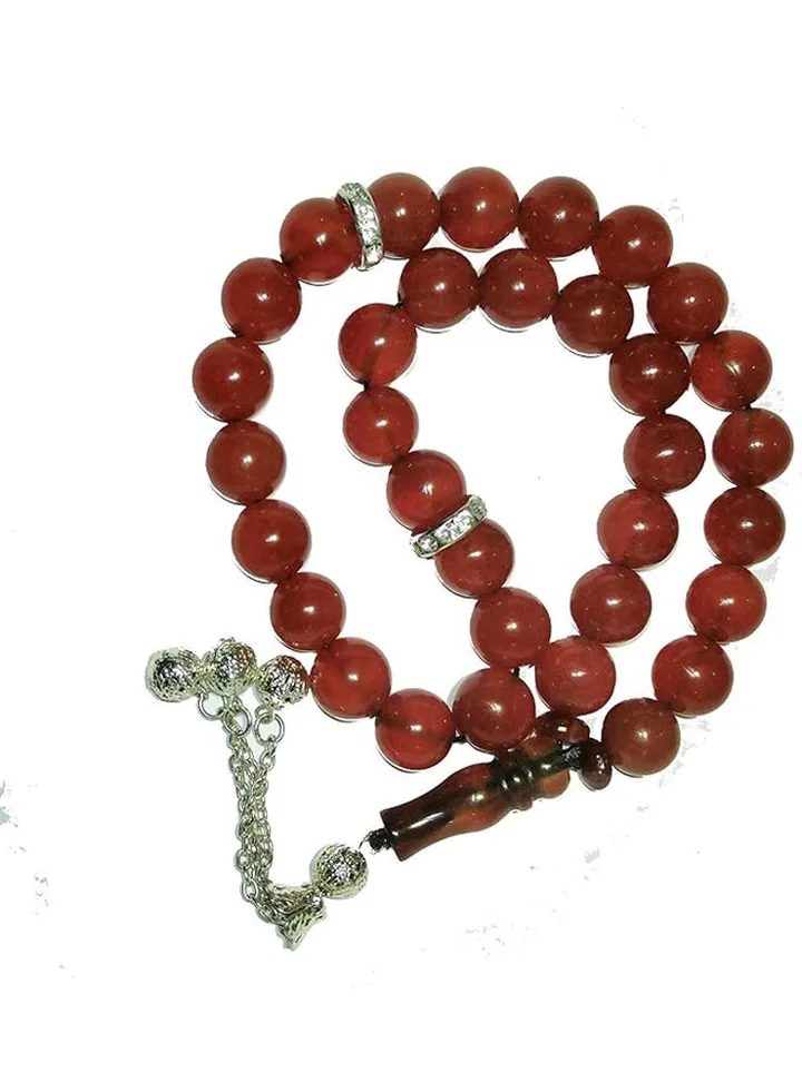 Natural Agate Hand Filled, Changing Brown Rosary (2724442720507)