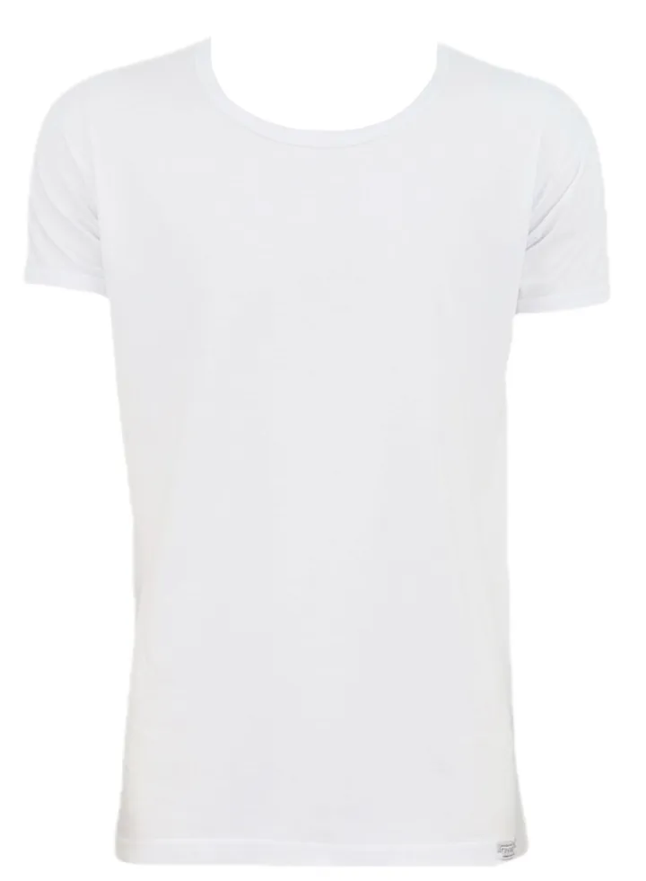 RAYAN Round Neck Undershirt Cotton White