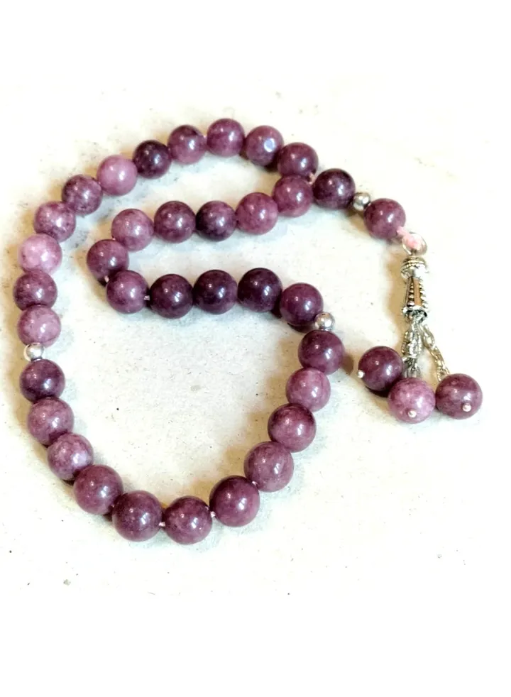 Elegant Natural 33 Beads AFRICAN RUUBY Rosary - Top Quality Natural Stones, Handmade, Best gift