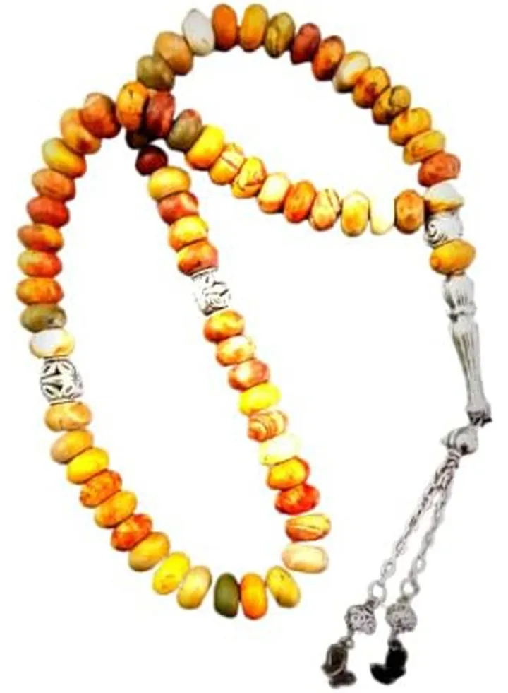 Natural Multi Color Jasper Stone 66 Beads Rosary