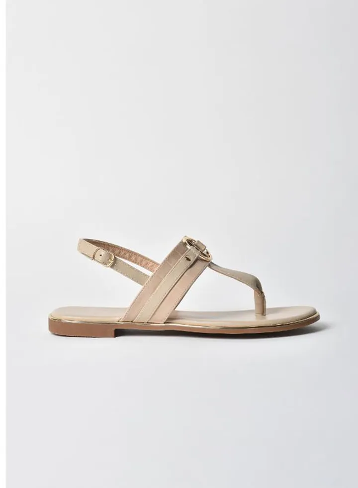 Flat Sandal Beige