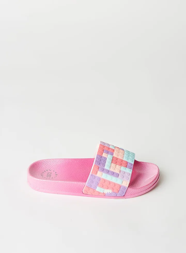 Kids Lego Slides Pink
