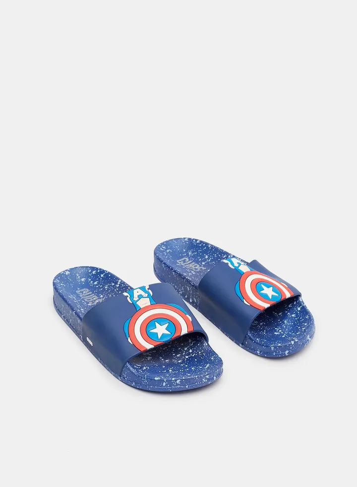 Baby/Kids Captain America Slides Blue