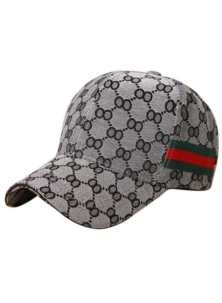 Adjustable Strip Sport Cap Grey/Black