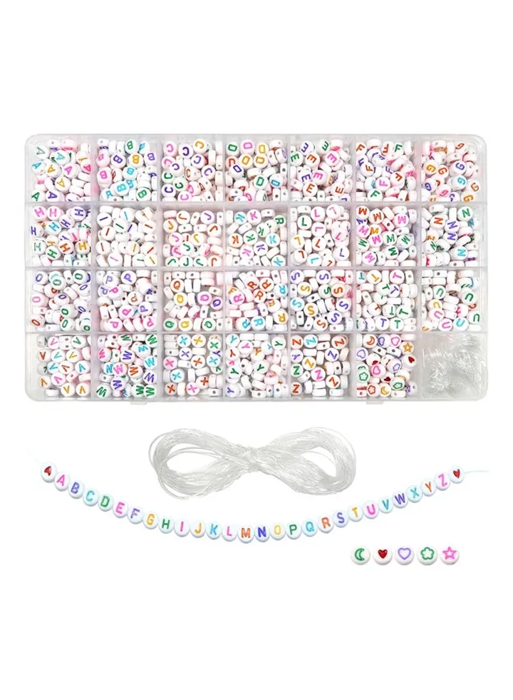 Acrylic Alphabet Beads 1440pcs