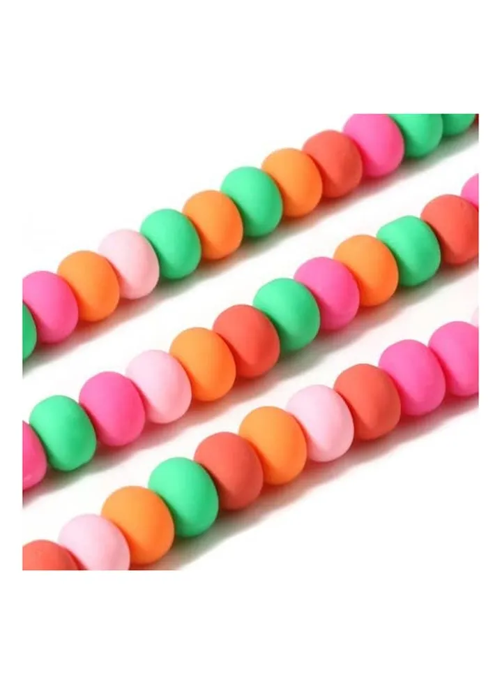 Multi-colour Polymer Clay Beads 9mm