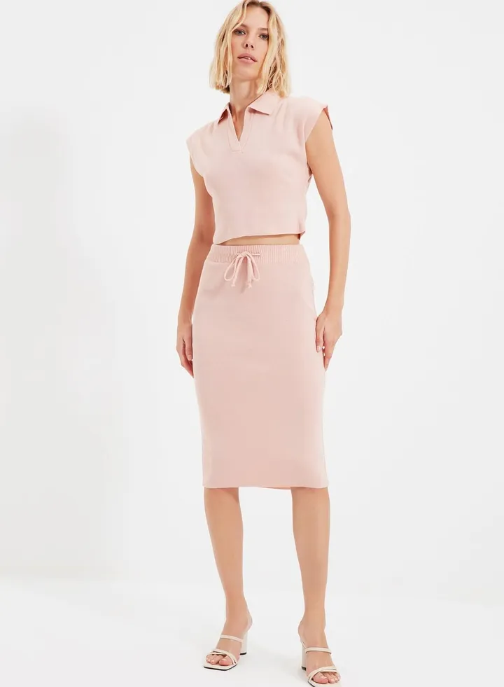 Polo Top & Skirt Set