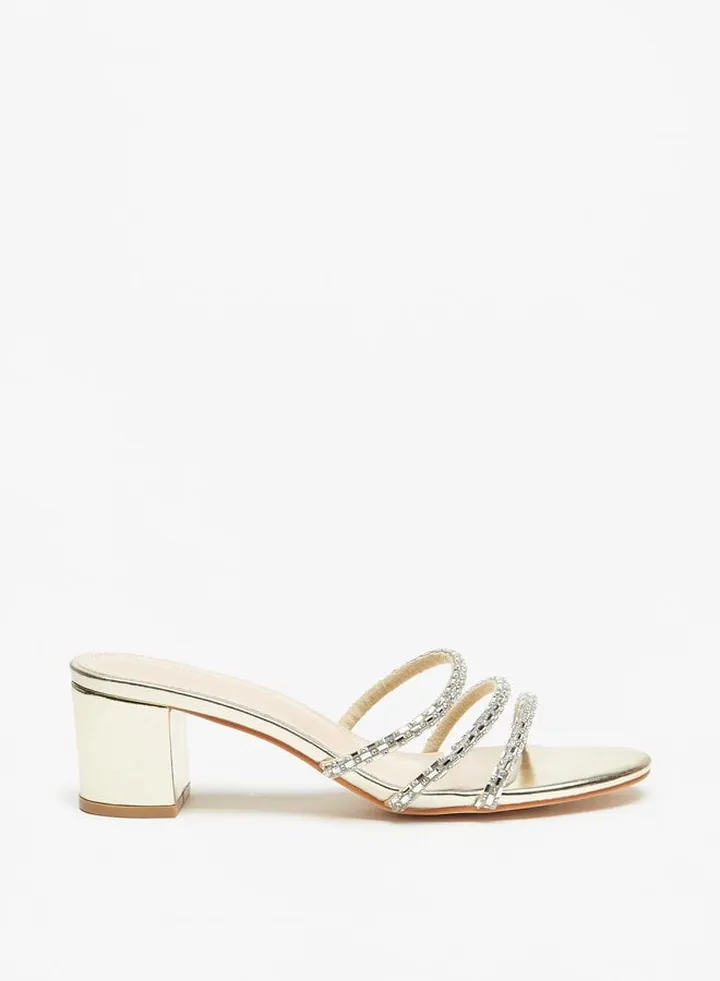 Women's Embellished Slip-On Slide Sandals Ramadan Collection