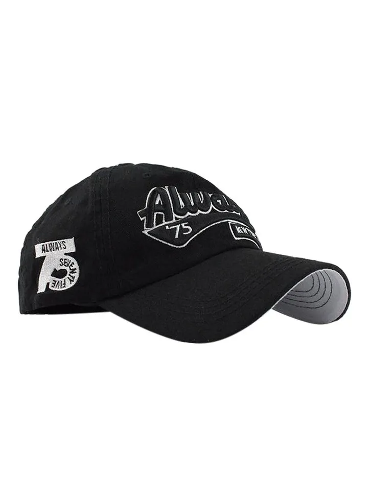 Snapback Closure Cap Black