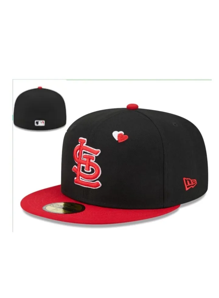 NEW York 3D Embroidered Fitted Baseball Team Cap with Closed Back for Sun Protection63.5cm