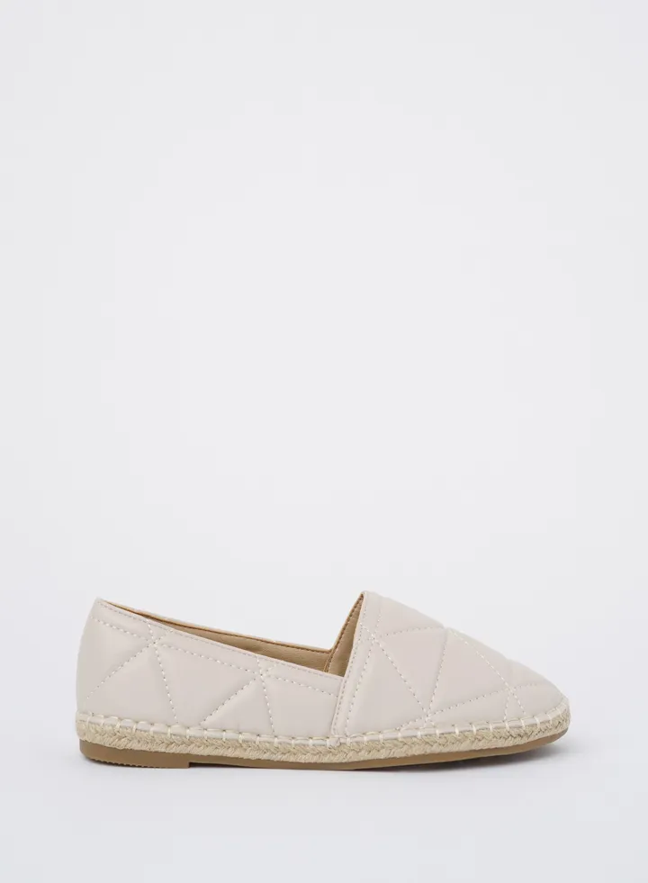 JOVE Women's Casual Espadrilles Off White