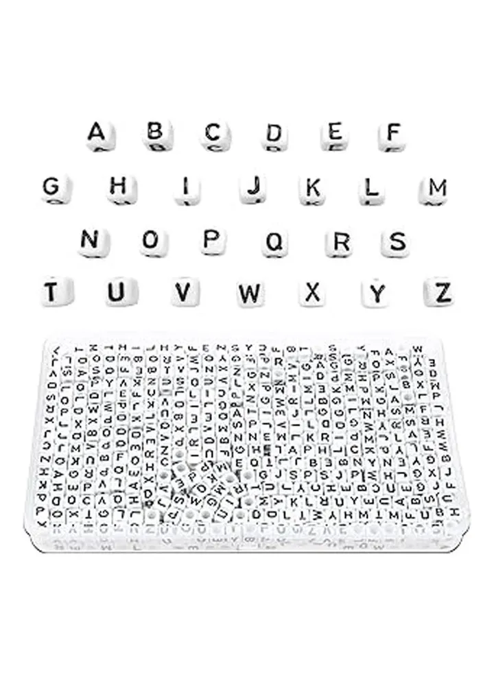 Alphabet Beads 1000pcs 4x7mm