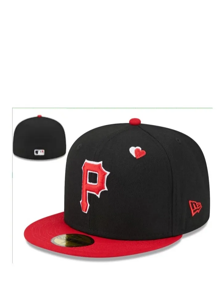 NEW ERA 3D Embroidered Fitted Baseball Team Cap with Closed Back for Sun Protection61.5cm