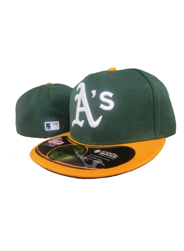 NEW ERA 3D Embroidered Fitted Baseball Team Cap with Closed Back for Sun Protection-55.8CM