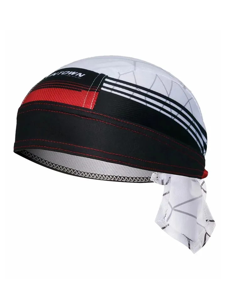 Striped Cap White