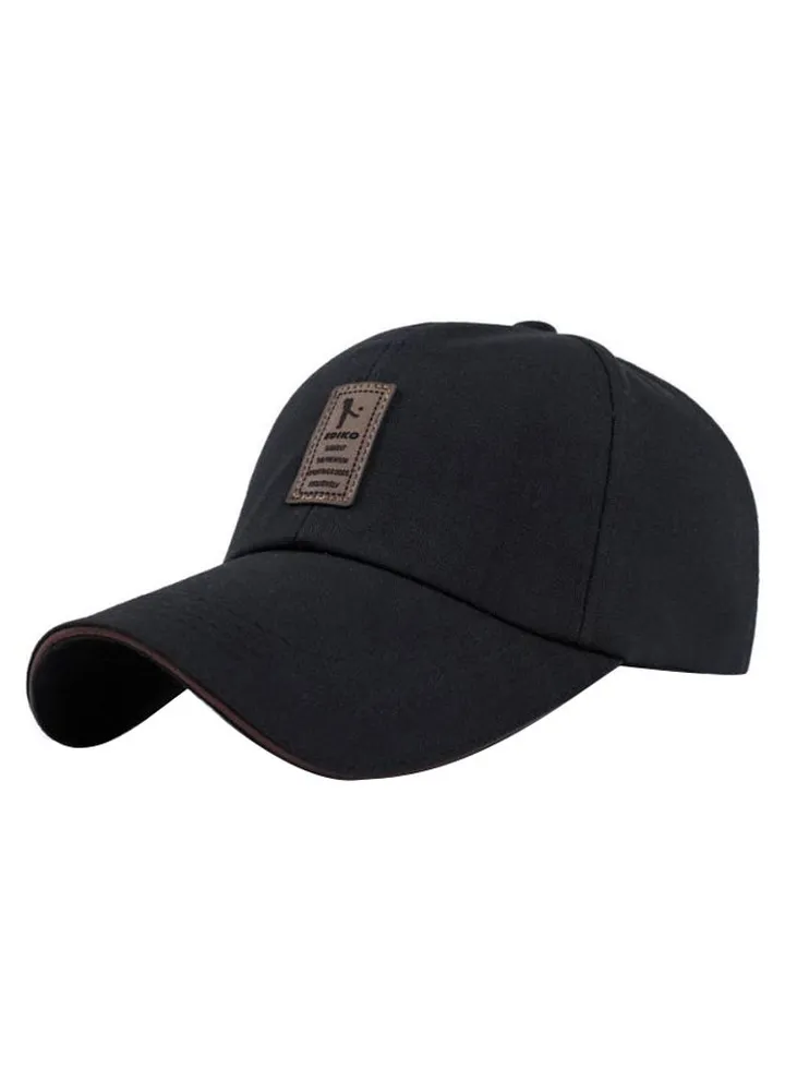 Adjustable Strip Sport Cap Black