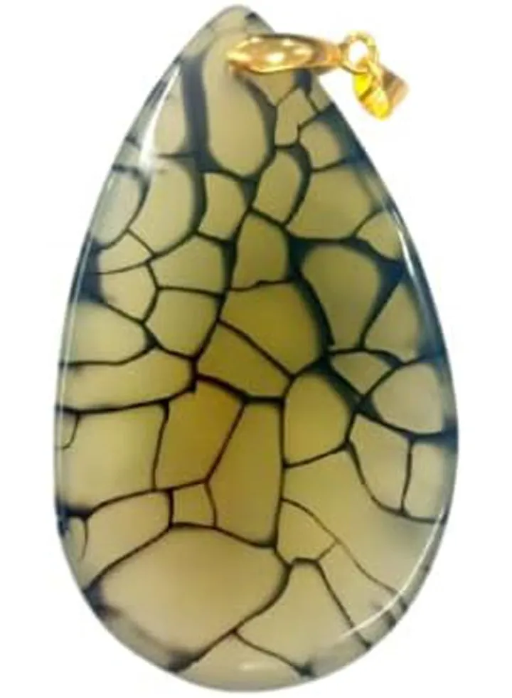 Real & Rare 100% Natural Agate Gemstone Pendant