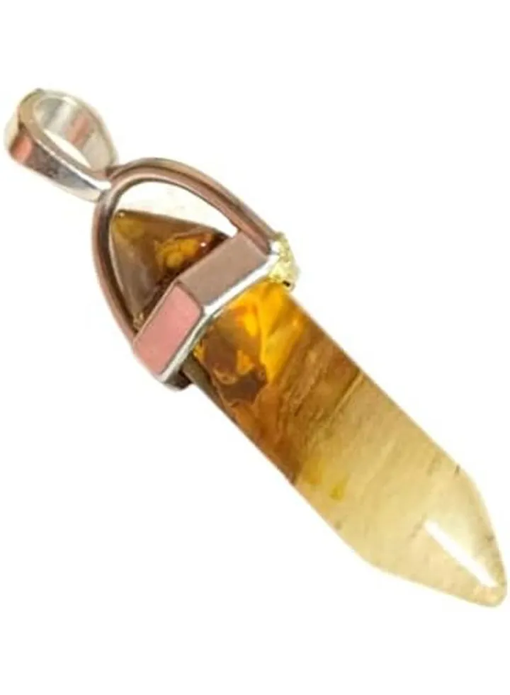 Natural Cherry - Quartz Healing Crystal Chakra Pendant