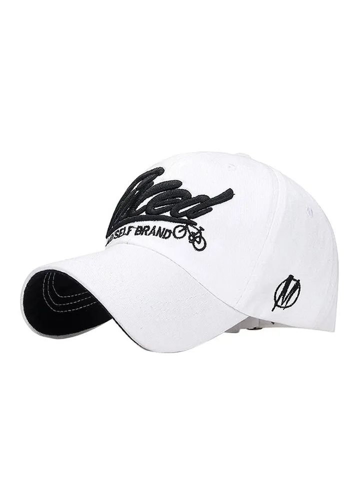 Baseball Snapback Cap White