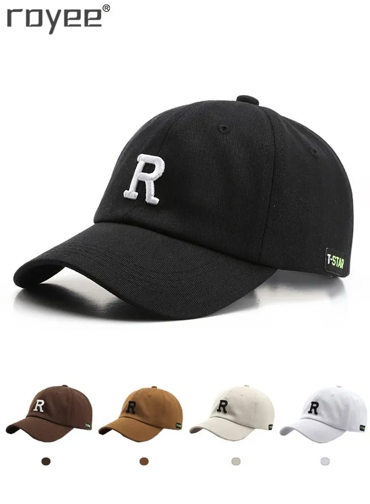 (Black*1pcs) Baseball Cap Women and Men Fashion Adjustable Hat Summer Sun Caps Cotton Soft Top Hat Hip Hop Snapback Hat