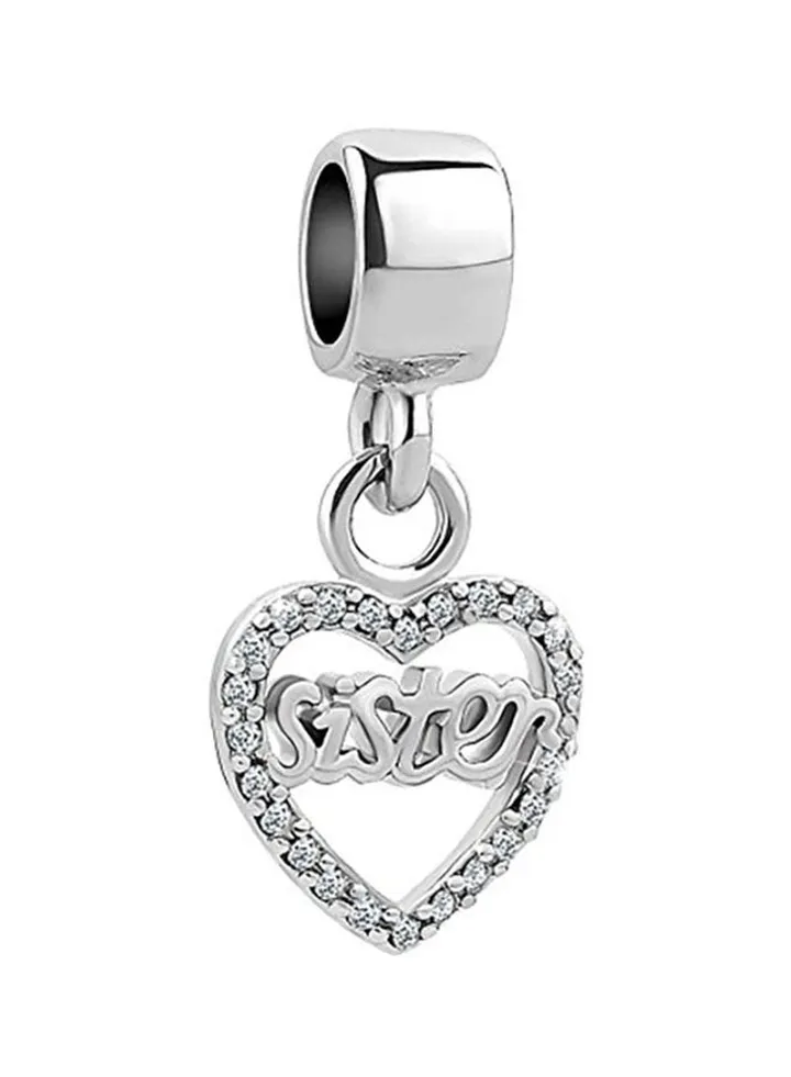 Heart Charm Alloy Beads