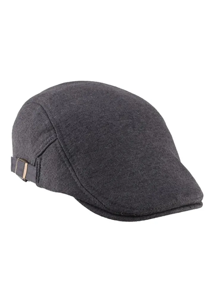 Duckbill Flat Cap Dark Grey