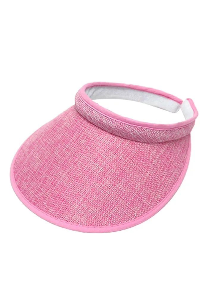 Visors Outdoor Sandy Beach Cap Pink