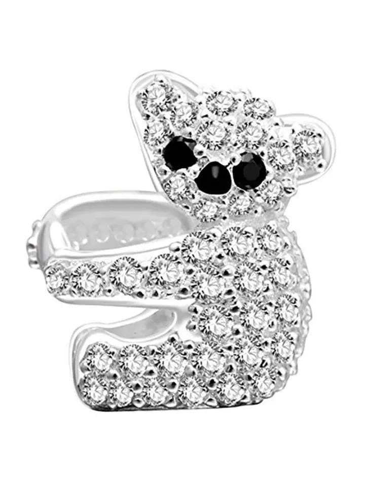 Koala Bear Crystal Charms Brass Beads