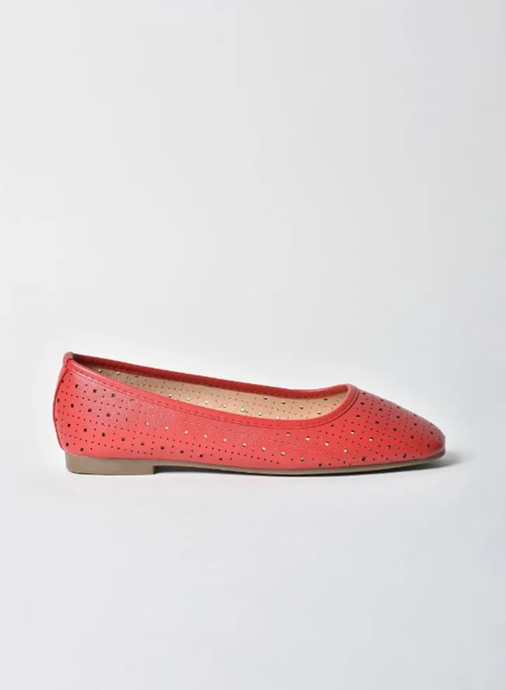 Women's Casual Ballerina Red