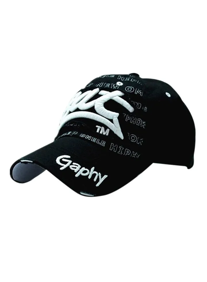 Snapback Closure Cap Black/White