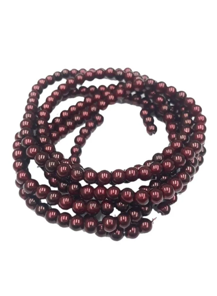 250-Piece Of Line Glass Beads 0.4cm