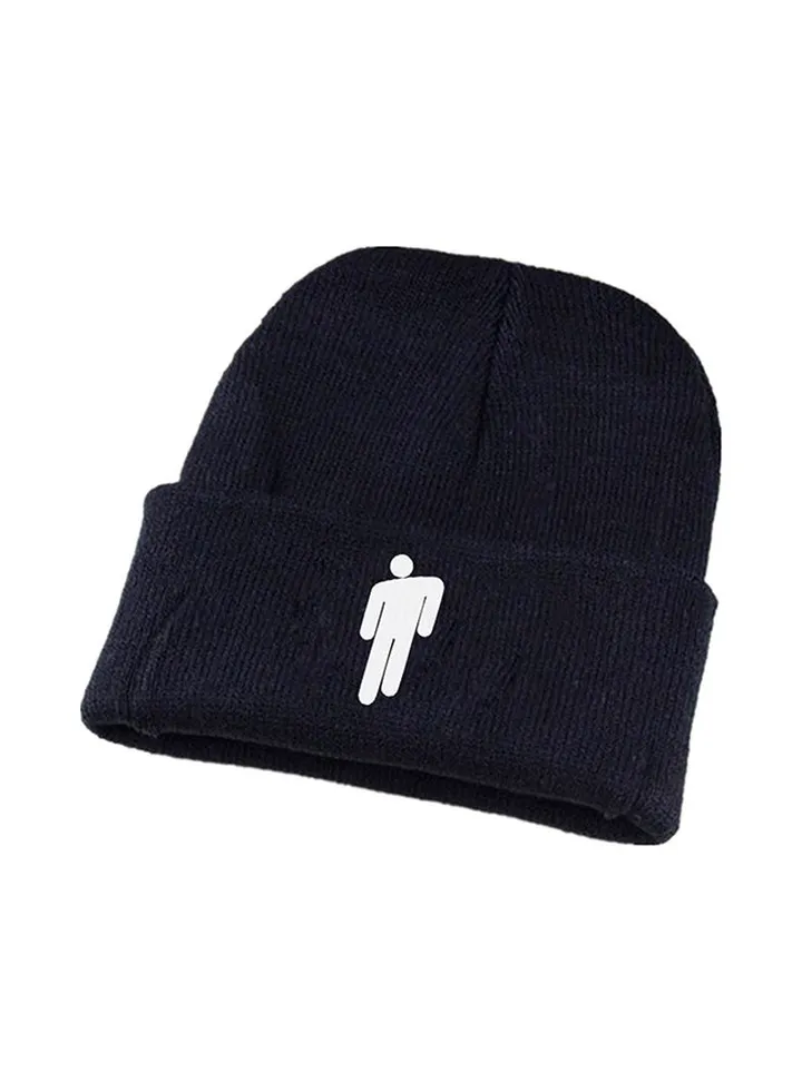 Billie Eilish Printed Knitted Cap Black