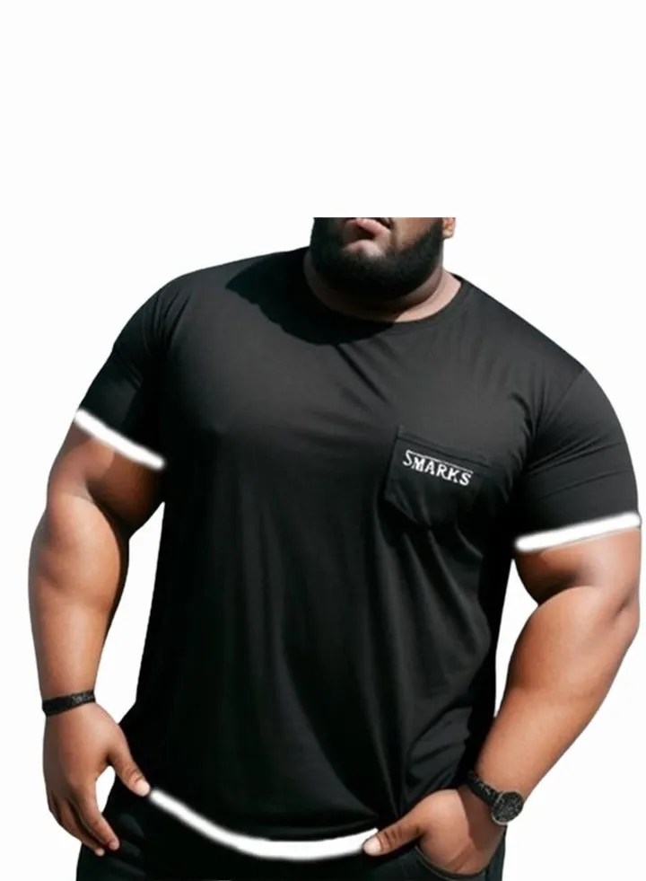 Big Size t-shirt for men - Black