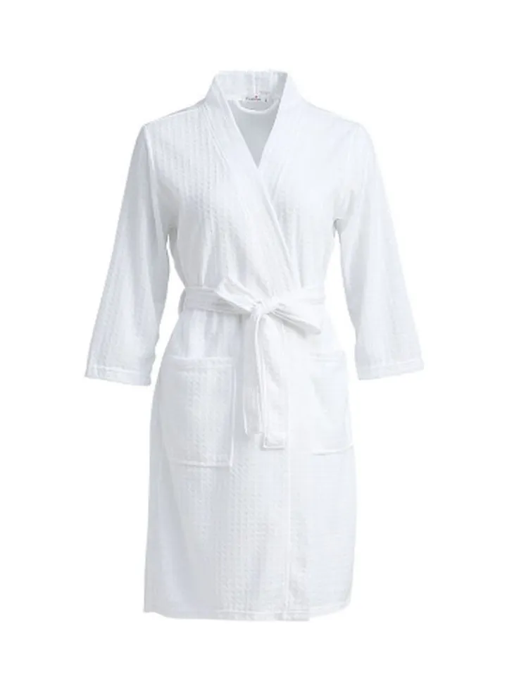 Three-Quarter Sleeves Nightgown White