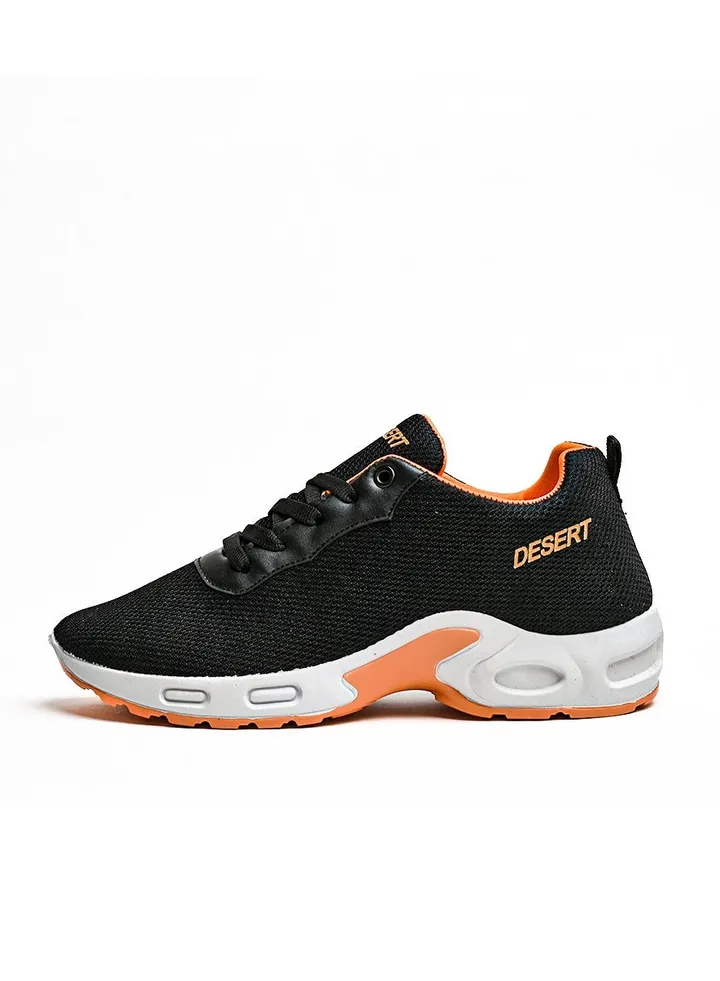 Sportive Canvas Lace-up Sneakers For Men