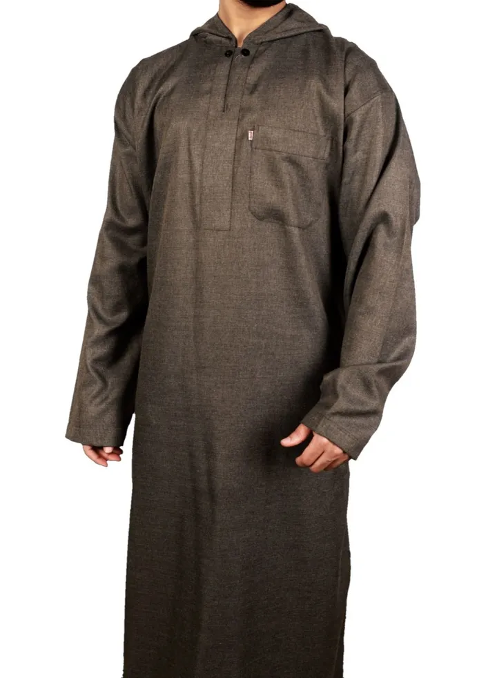 Winter Sleepwear Robe With Cap