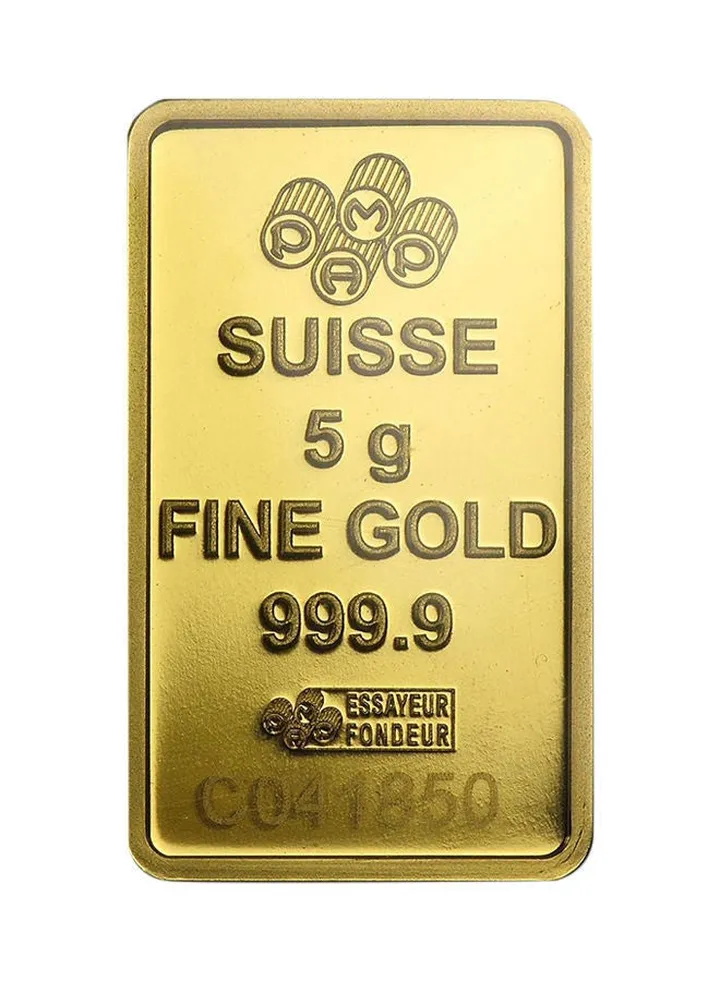 24 Karat 5 Gram Gold Bar