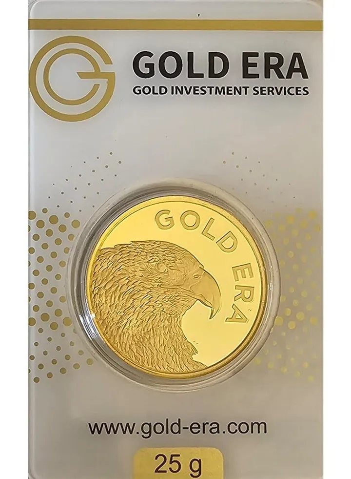Gold Era Pure 999.9 Fine 24KT Gold Coin 25 - grams