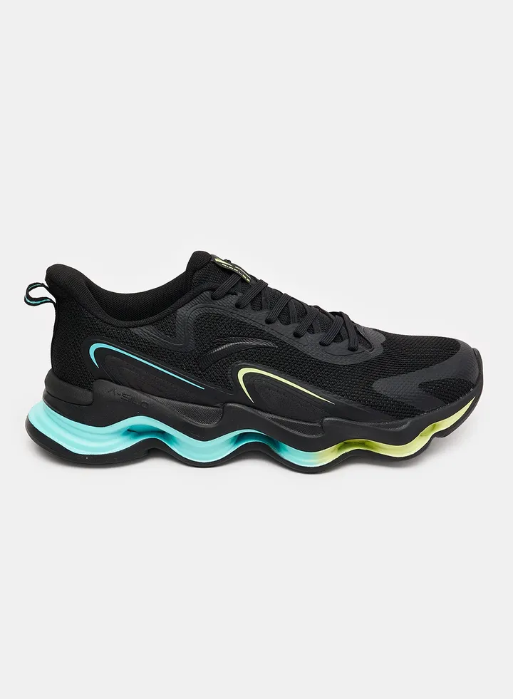 A-SILO RUNNING SHOES FOR MEN IN BLACK