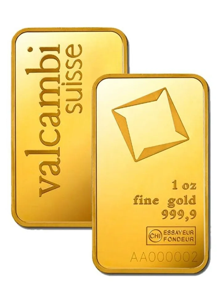 Valcambi Suisse 1 Ounce Gold Bar 24KT - FKJGBR24K2178