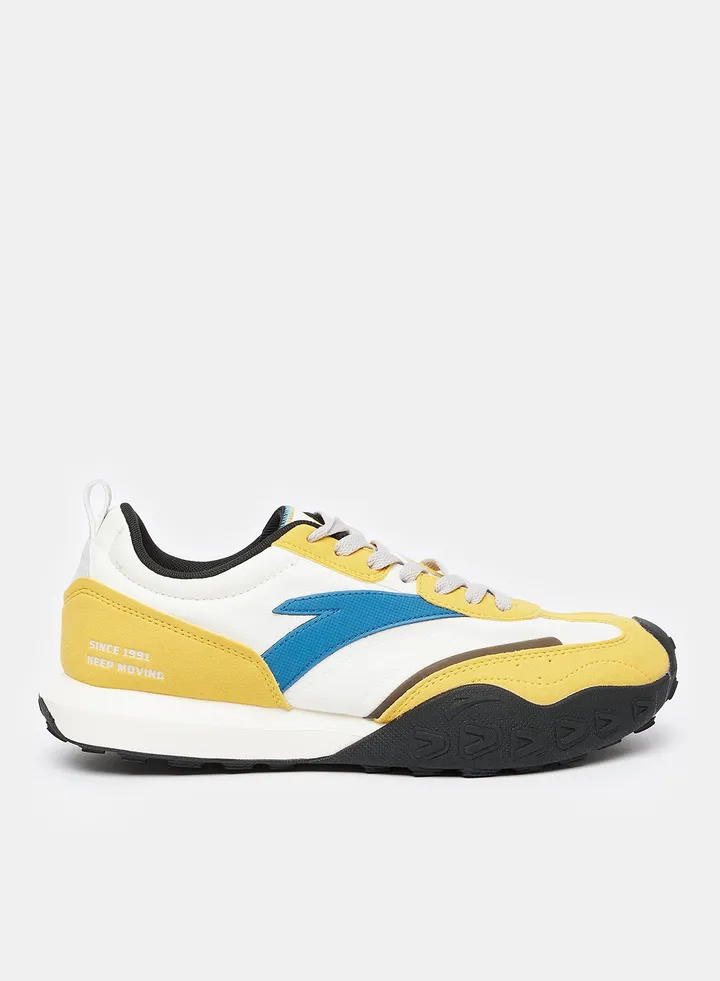 91CLASSIC X-GAME SHOES FOR MEN IN WHT/GUM YELLOW
