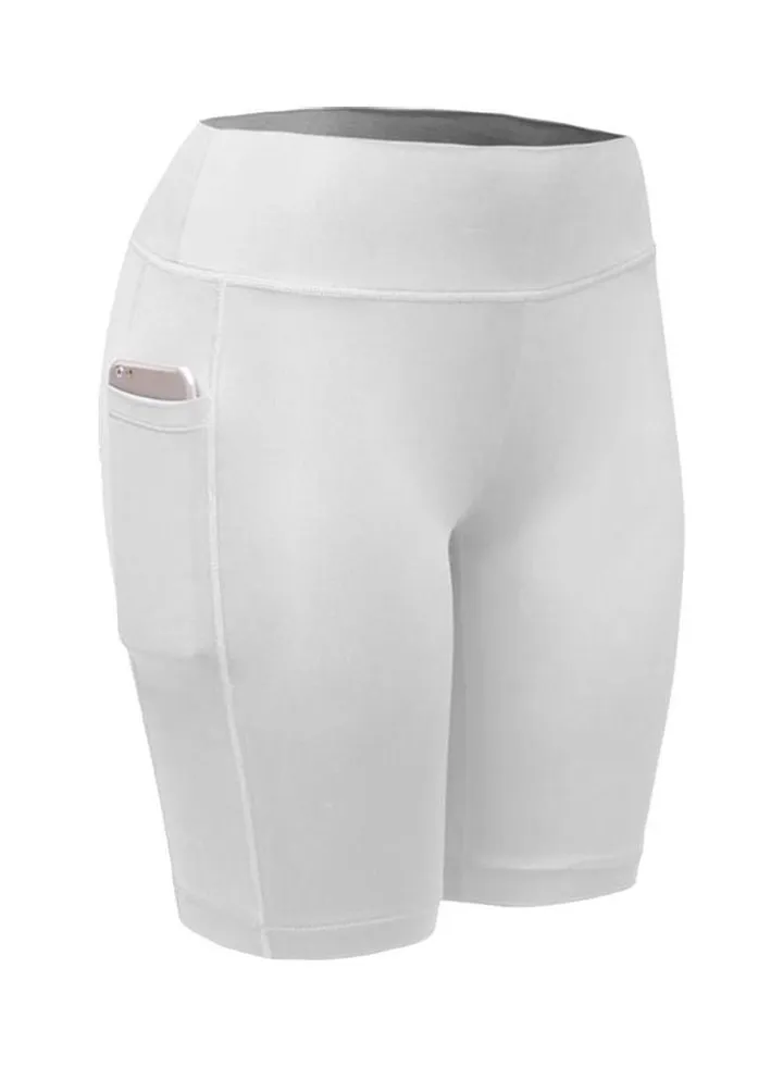 Stretchy Fitness Shorts White