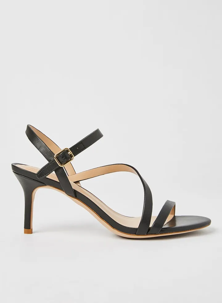 Strappy High Heel Sandals Black