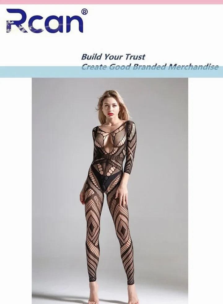 Women's Fishnet Bodysuit Backless Mesh Lingerie Bodystocking One Piece Babydoll One Size