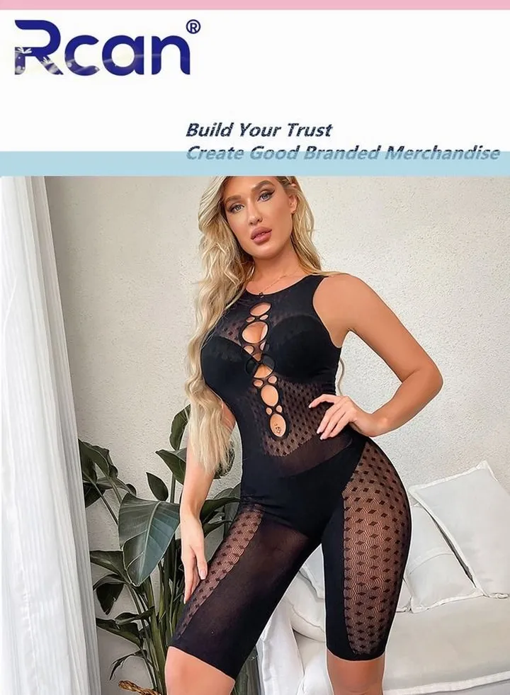Lingerie For Women One Size Stretchy Teddy Bodysuit Leotard Babydoll Exotic Underwear Nightwear Backless Ladies Boudoir Outfits Clubwear