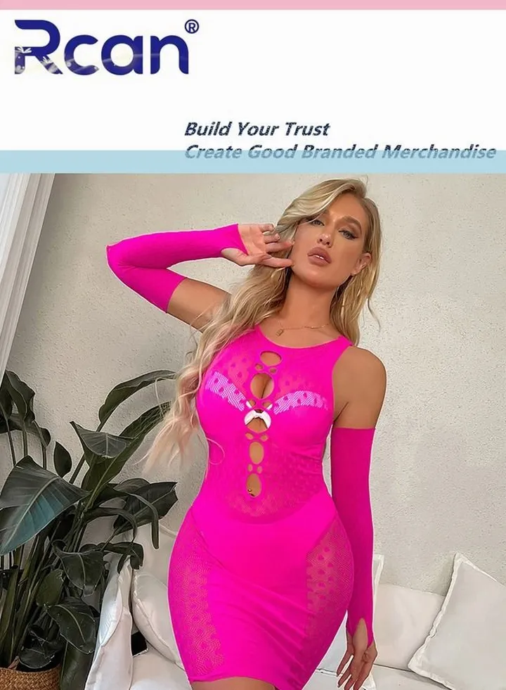 Lingerie For Women One Size Stretchy Teddy Hollow Out Sling Dress Bodysuit Babydoll Exotic Underwear Nightwear Ladies Boudoir Outfits Clubwear
