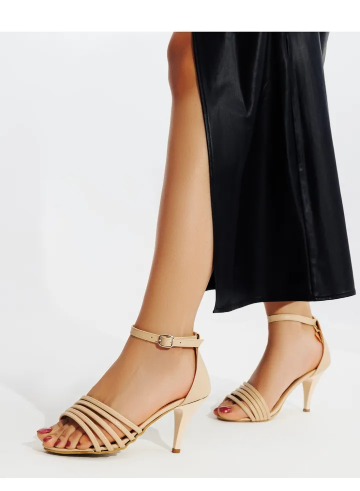 Stylish Strappy Sandal-beige
