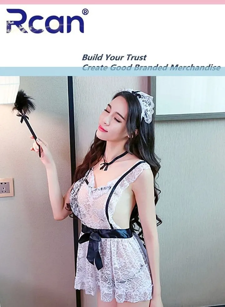 Lingerie for Women V Neck Jacquard Soft Tulle Slip Dress Babydoll Backless 3 Piece Set